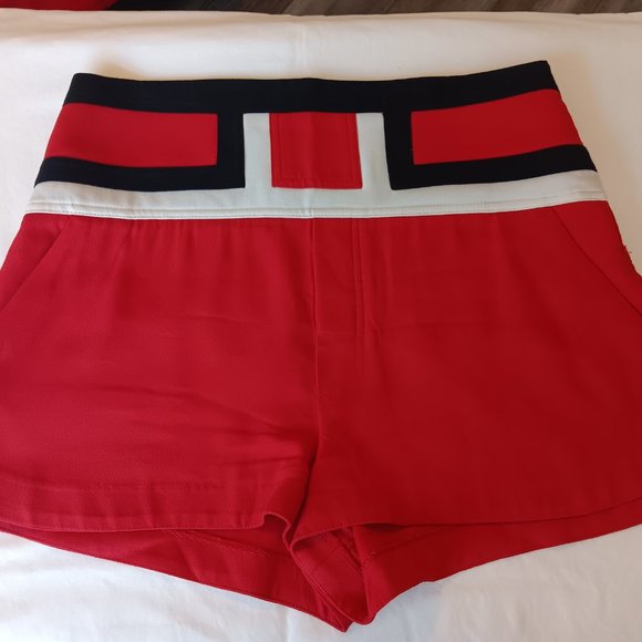 Animale red, white and black shorts - size 28 - Picture 1 of 7